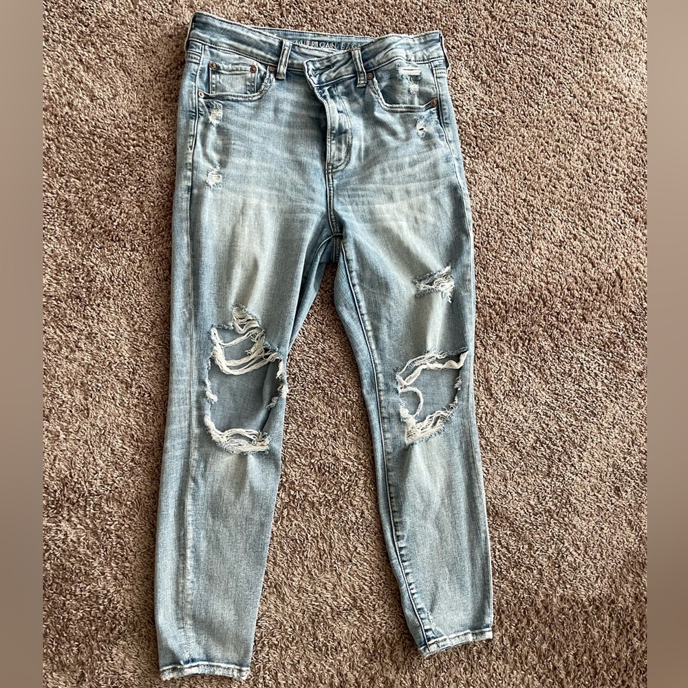 American Eagle Distressed Denim Size 14